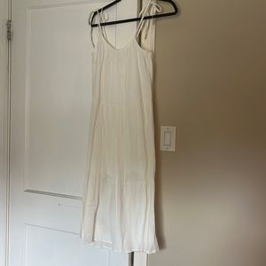 White linen Talulah Dress